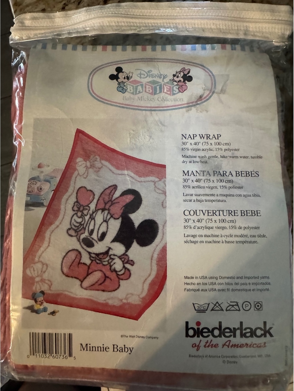 Biederlack NIP Disney Minnie Mouse Baby Blanket